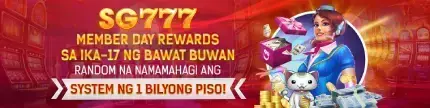 sg777 banner member day rewards